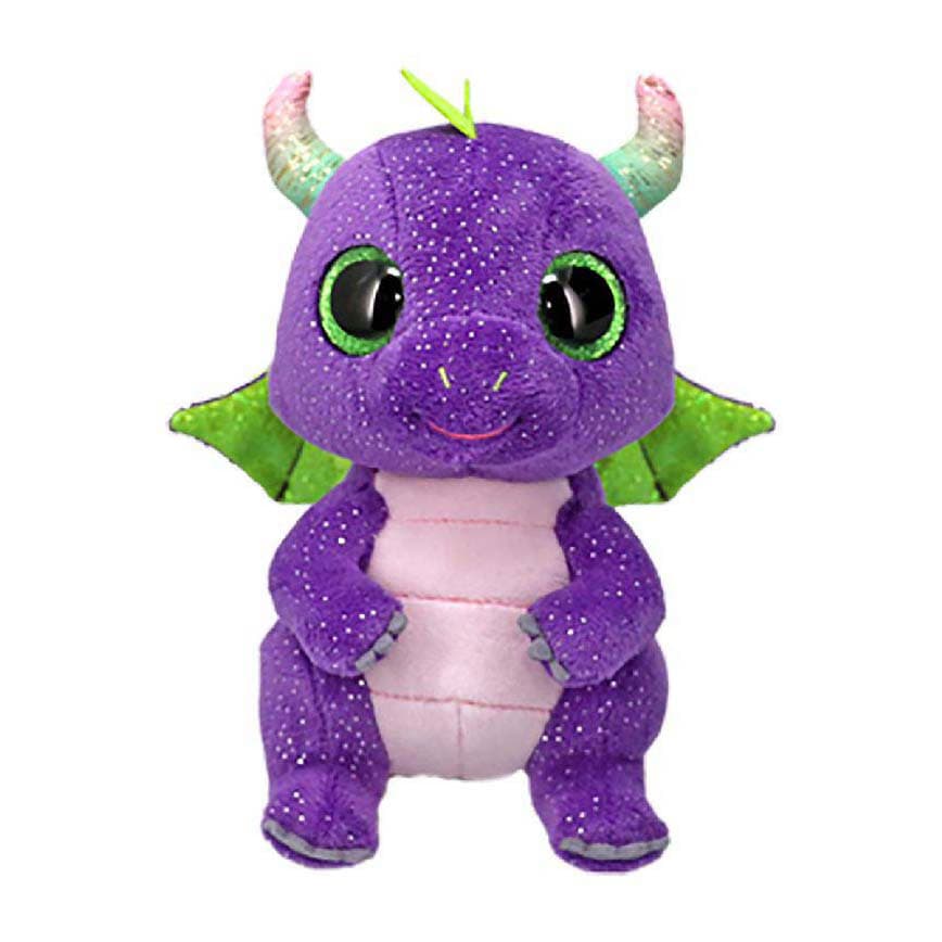 Ty Beanie Boo Daphne Purple Dino, 15cm