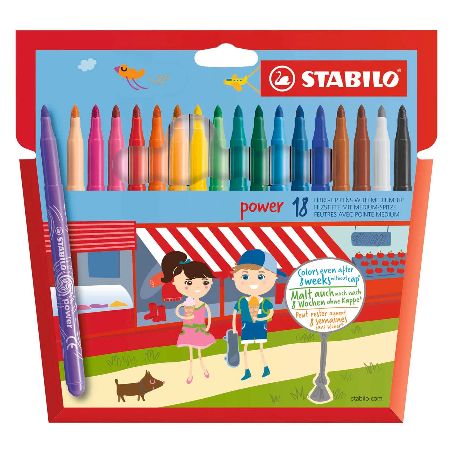 Stabilo Power Felt Tip Colouring Pens