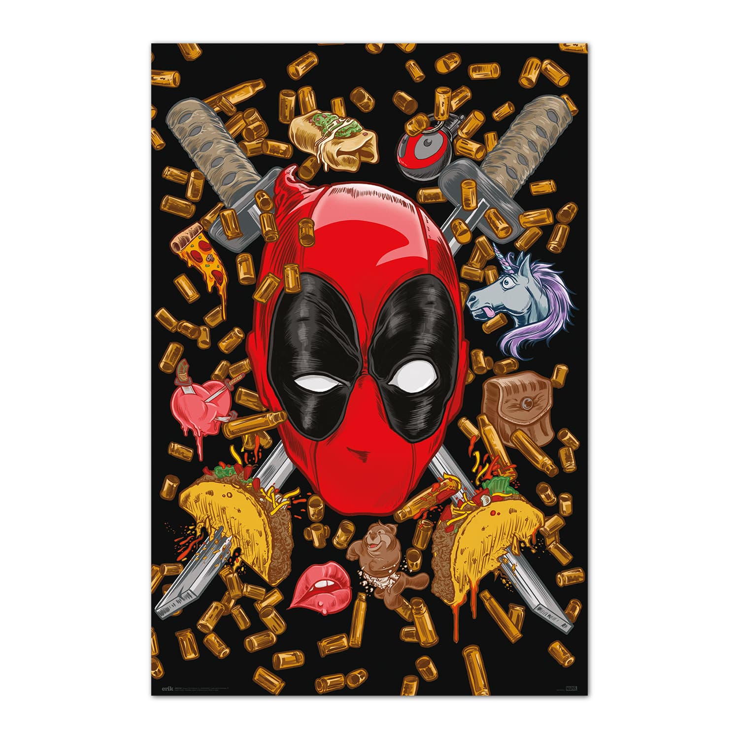 Deadpool - Bullets & Chimichangas - Poster 61 X 91