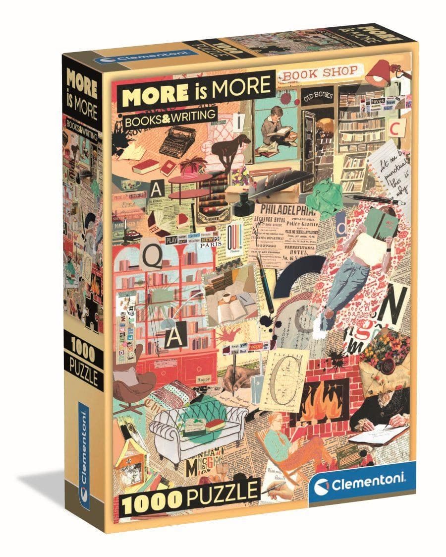 More Is More - Books & Writing (Compact Box 1000 stukjes) (Puzzle)
