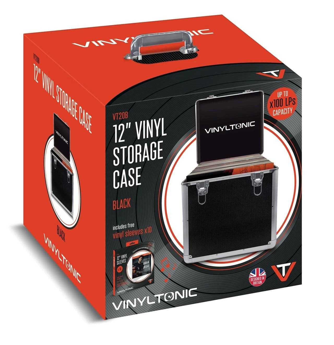 Vinyl Tonic 100LP Case Black