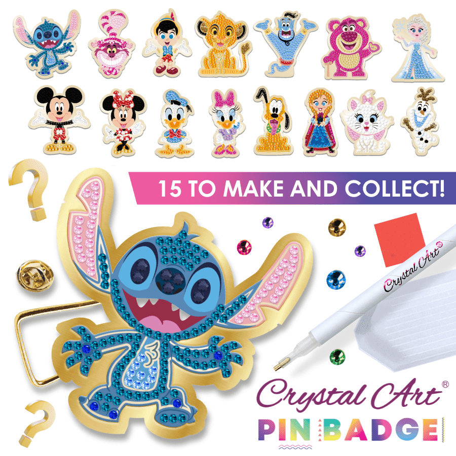 Disney Crystal Art Pin Badge - Blind Bag