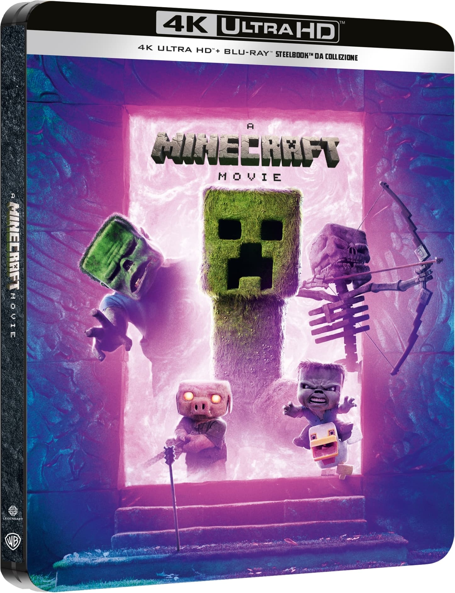 Film Minecraft (Un) Steelbook 4 \'Portal\' (4K Ultra Hd + Blu-Ray)