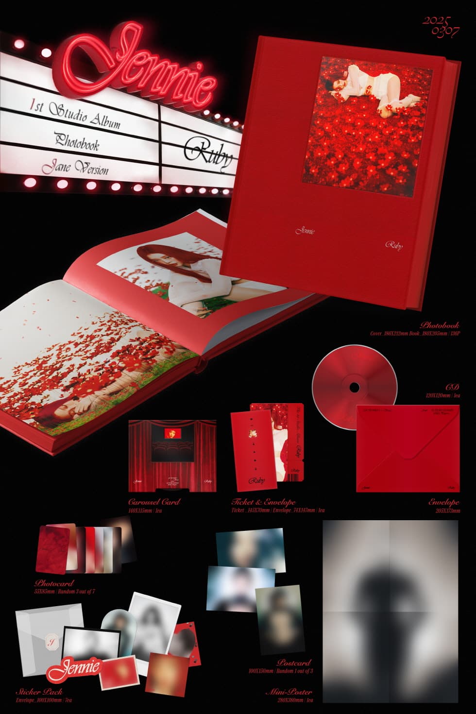 JENNIE THE 1ST STUDIO ALBUM [RUBY] (PHOTOBOOK - JANE VER.)