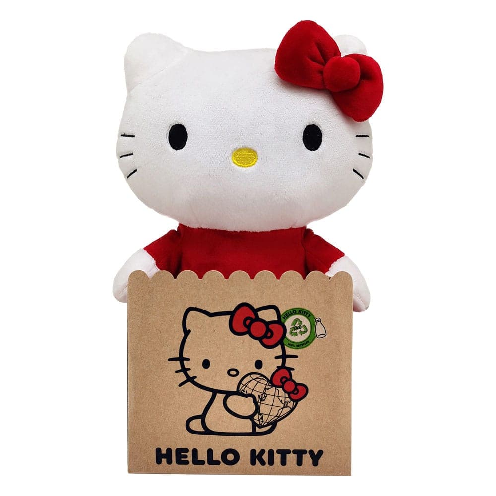 Hello Kitty: Joy Toy - Vestito Rosso Peluche Eco 24 Cm