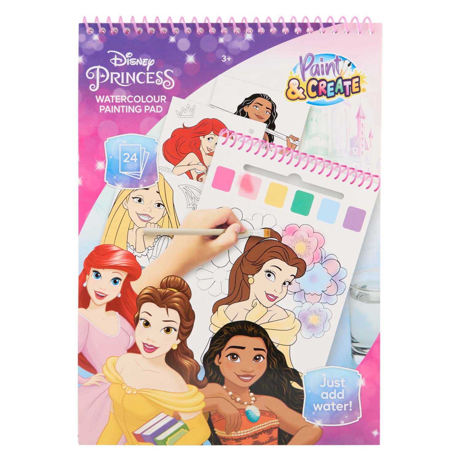 Disney Princess Water Verfset Boek - incl Kwast
