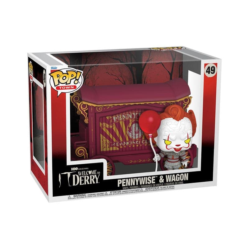 Welcome To Derry: Funko Pop! Town - Pennywise & Wagon (Vinyl Figure 49)