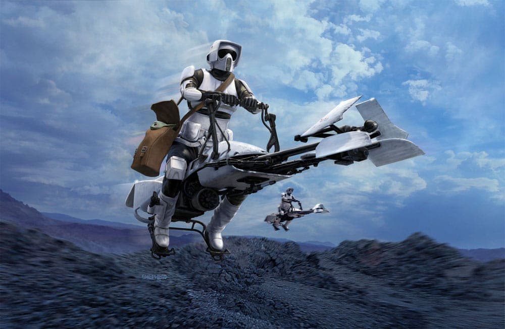 Revell Modelbouwpakket Star Wars - Speeder Bike The Mandalorian 1:12 - 102dlg.