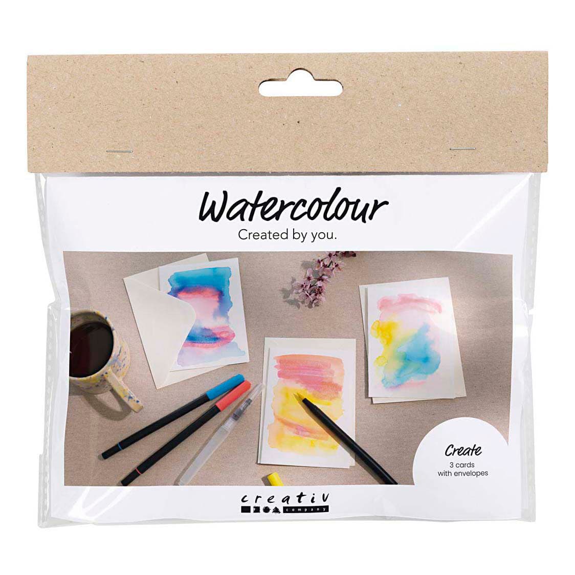 Mini Hobbyset Aquarel Kaarten en Enveloppen