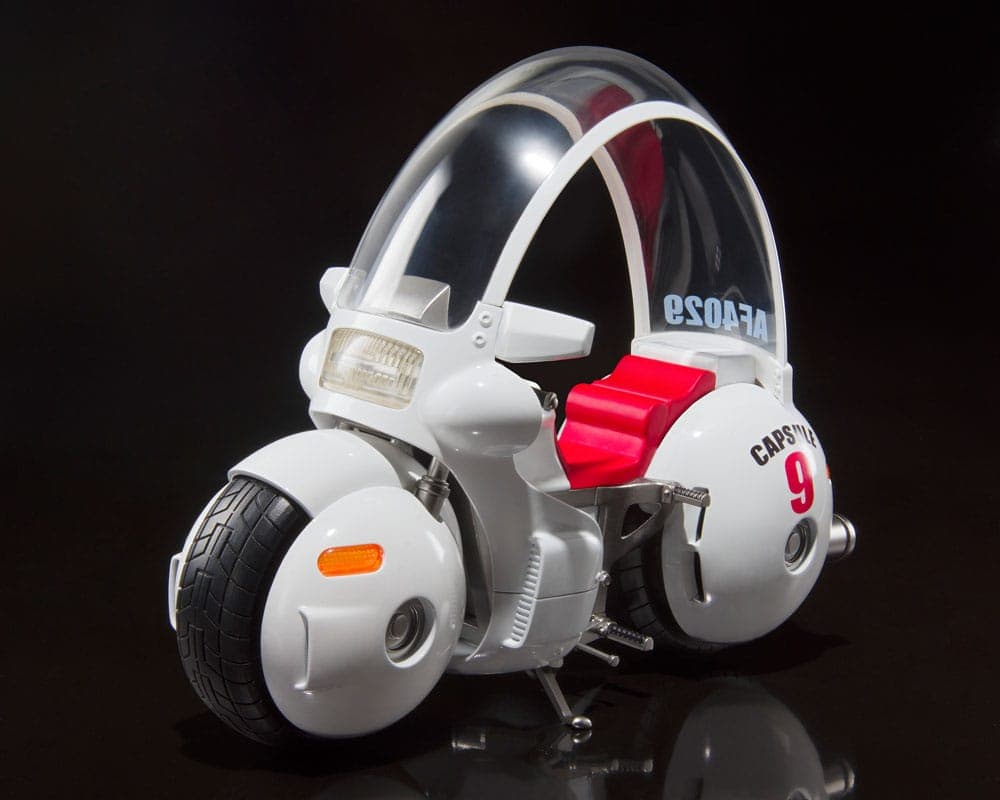 Dragon Ball S.H. Figuarts Vehicle with Figure Bulma\'s Motorcycle Hoipoi Capsule No. 9 17 cm