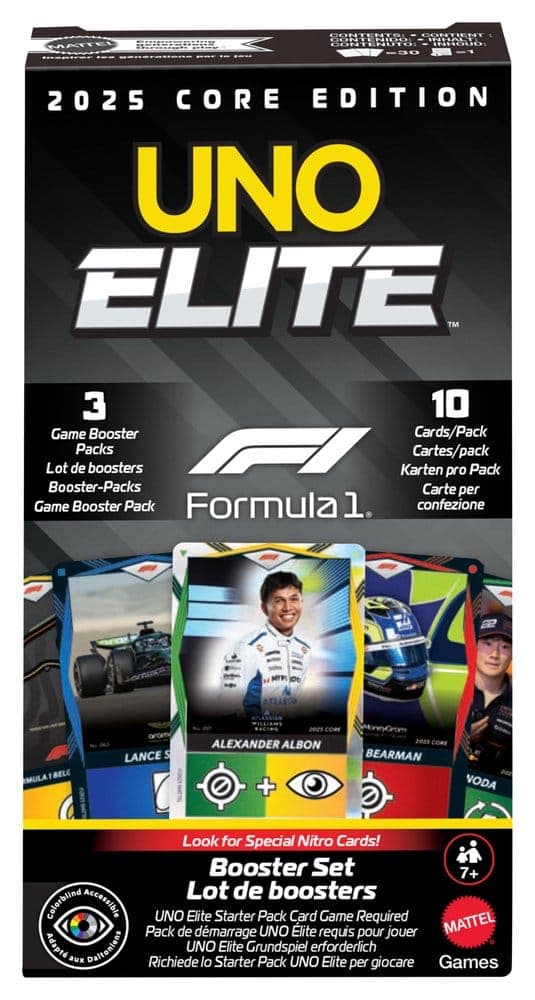 Uno  Elite Formula 1 Booster Set Boardgames