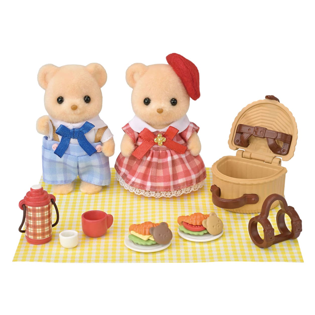 Sylvanian Families  Biscuit bear Brother and sister Picnic  Toys