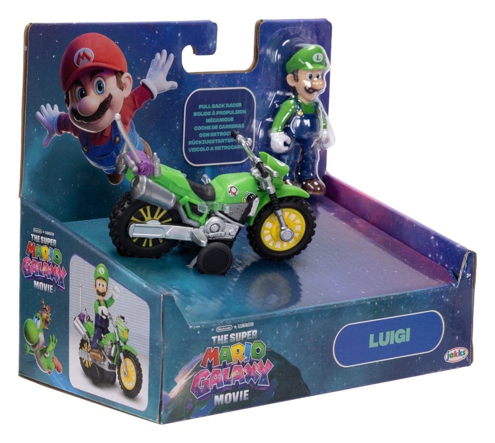 The Super Mario Galaxy Movie  Luigi  Pull Back Racer Toys