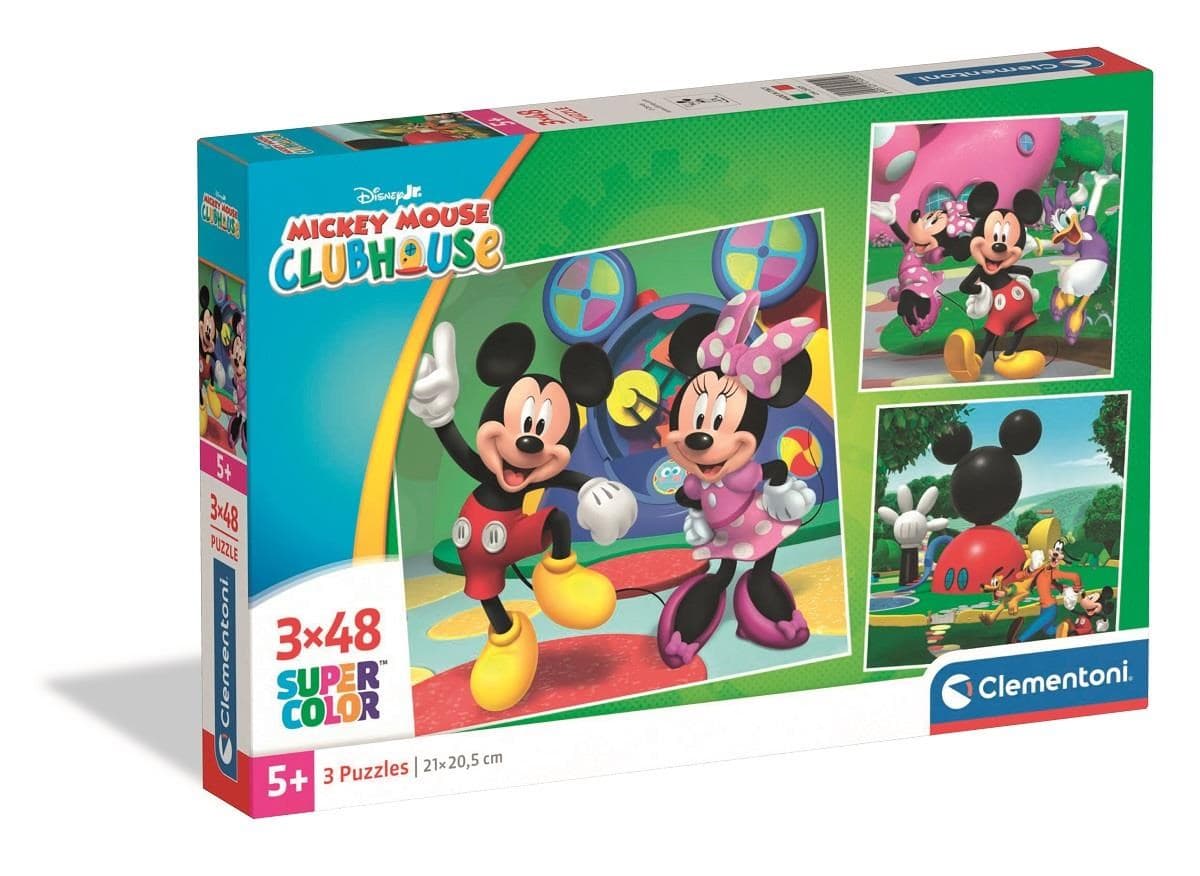 Mickey Mouse Club House (3 x 48 stukjes) (Puzzle)