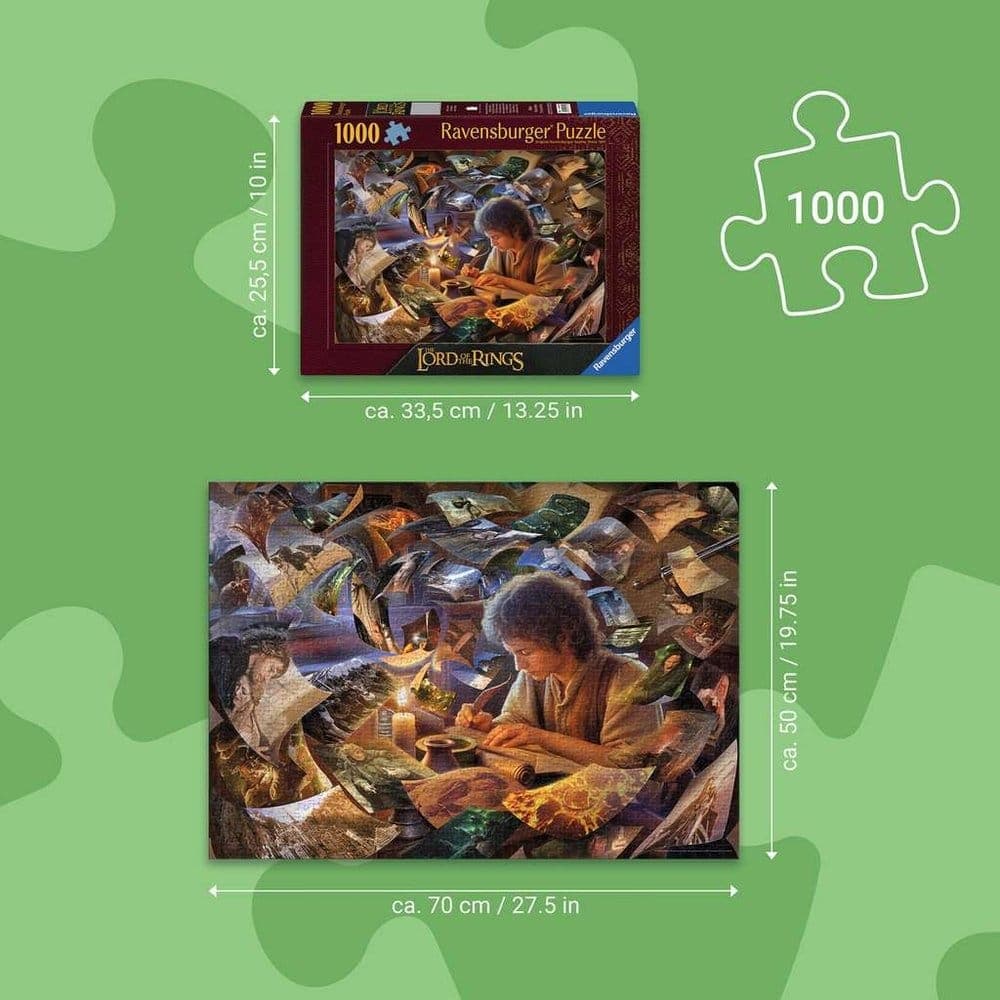 Ravensburger Legpuzzel LOTR Frodo's Journey - 1000st.