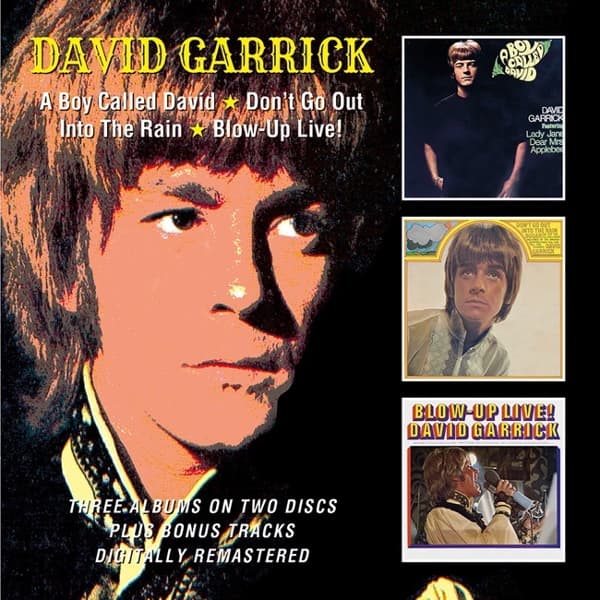 David Garrick - A Boy Called David / Don't Go Out Into The Rain / Blow-Up Live! (2 CD) (3 Albums)