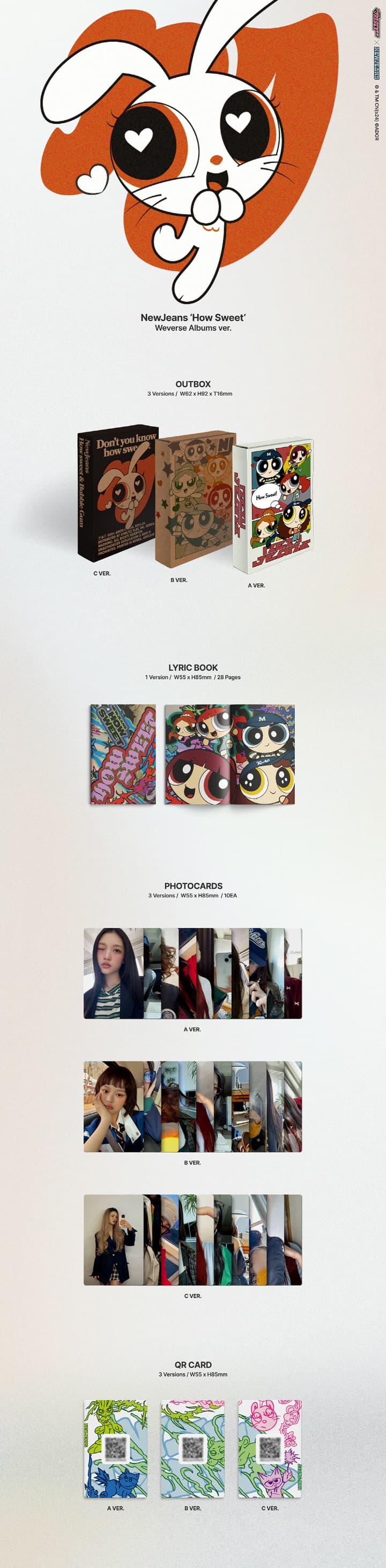 NEWJEANS HOW SWEET (WEVERSE ALBUMS VER.)