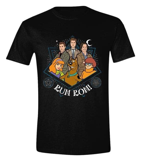 Supernatural T-Shirt Scoobynatural Group Ruh Roh Size XL