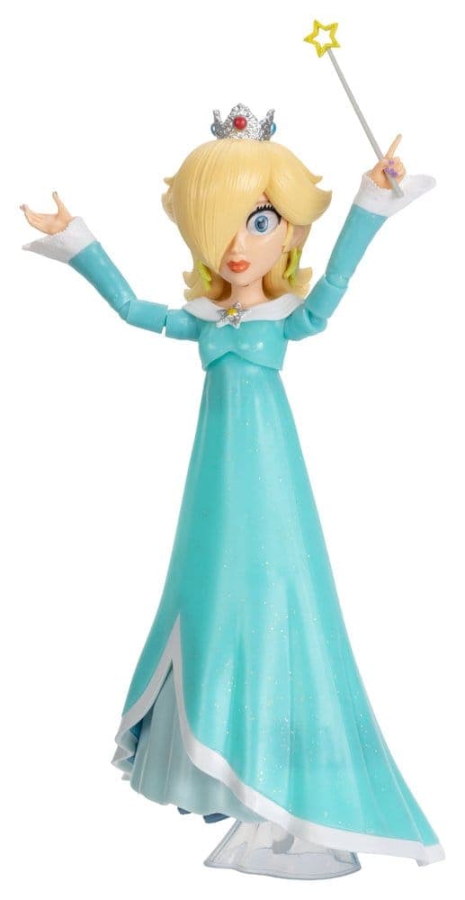 the super mario galaxy movie  5 action figure rosalina with wand toys