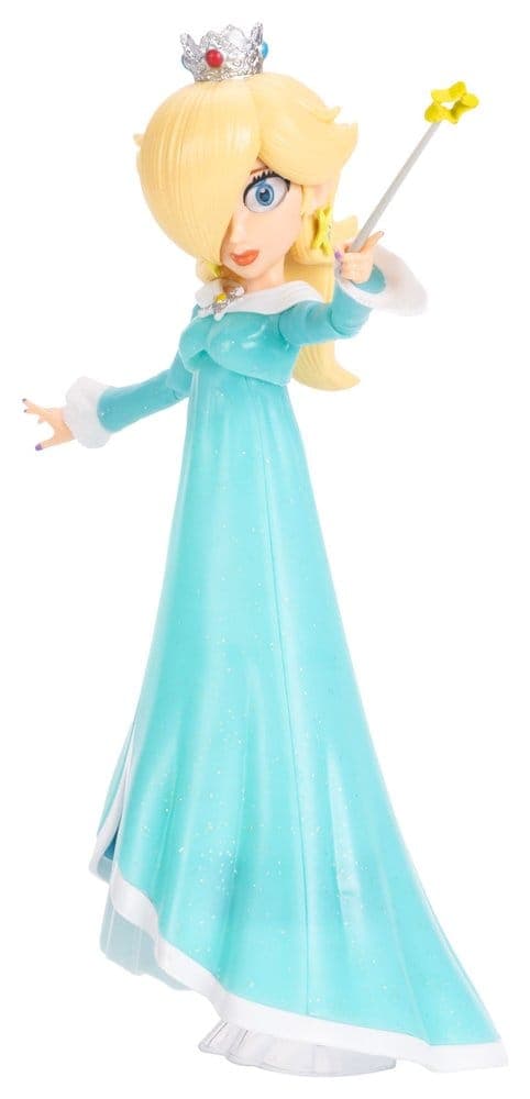 the super mario galaxy movie  5 action figure rosalina with wand toys