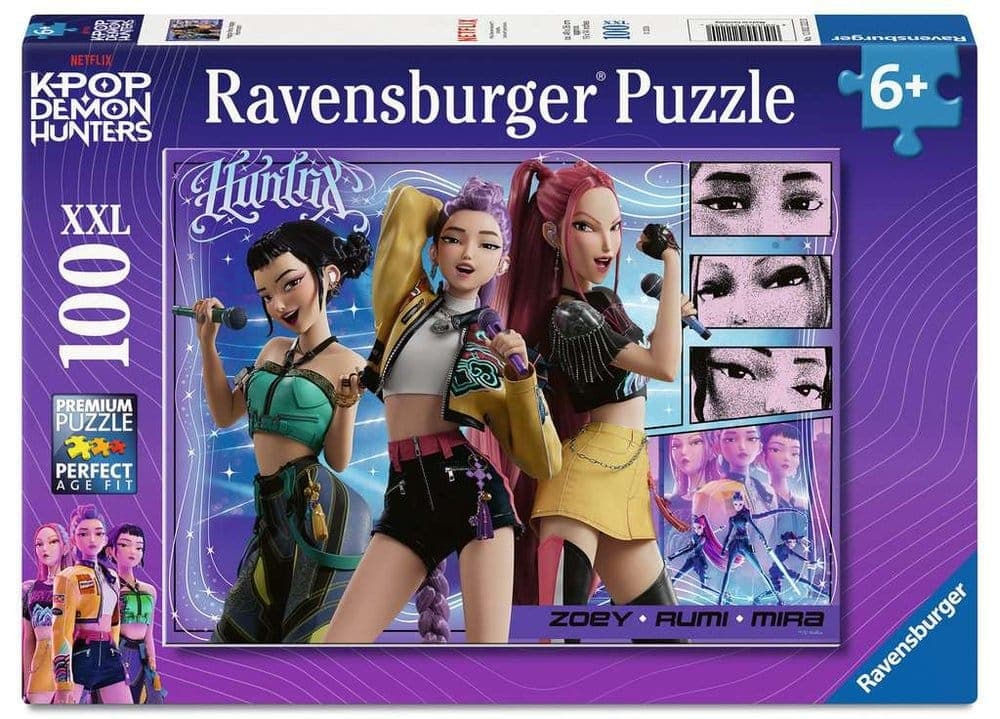 KPop Demon Hunters Children\'s Jigsaw Puzzle Happy fans, happy Honmoon! (100 Pieces XXL)