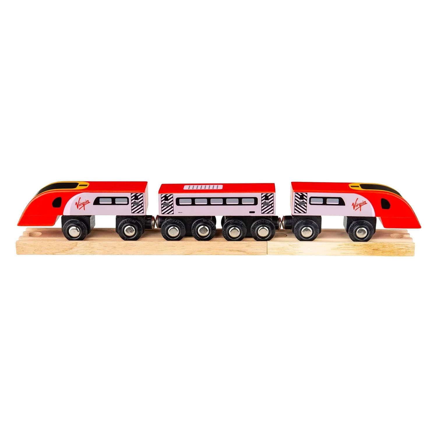 Bigjigs Houten Trein Virgin Pendolino - 5dlg.