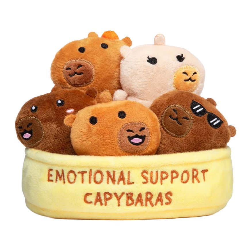 Emotional Support Capibaras Knuffels - 6dlg.