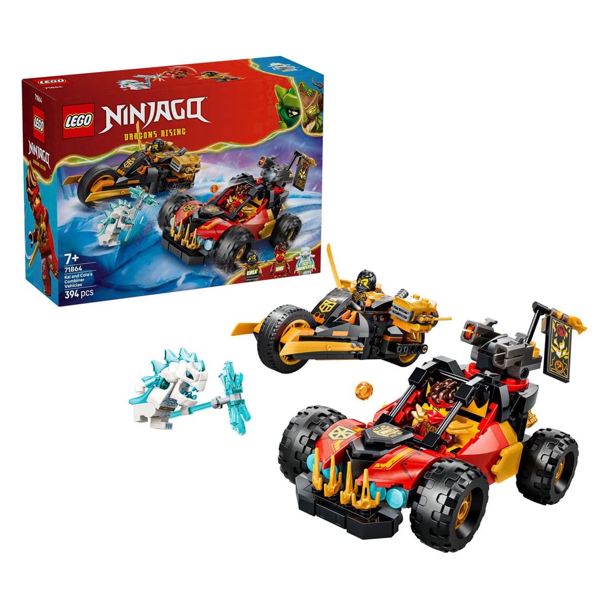 LEGO Ninjago 71864 Kai en Cole\'s Combivoertuigen