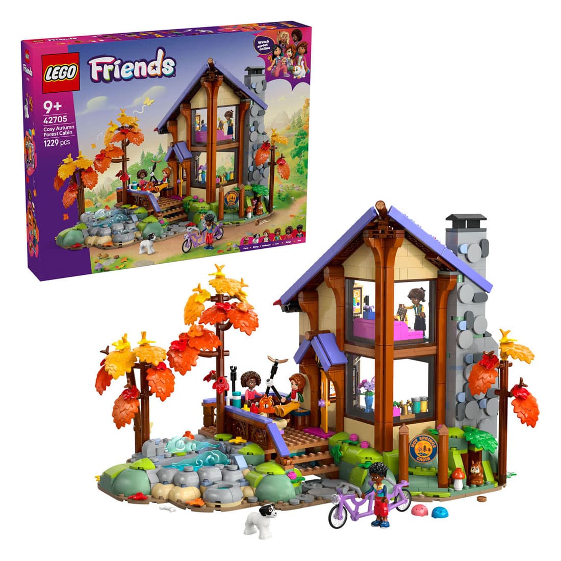 LEGO Friends 42705 Gezellige Boshut in de Herfst