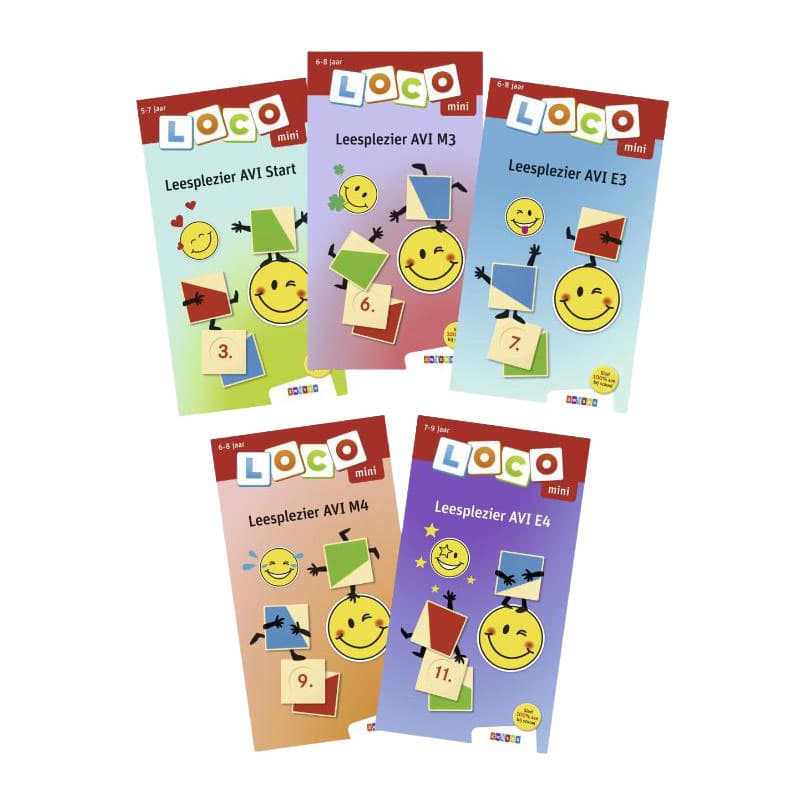 Loco Mini pakket Leesplezier - 5 Boekjes