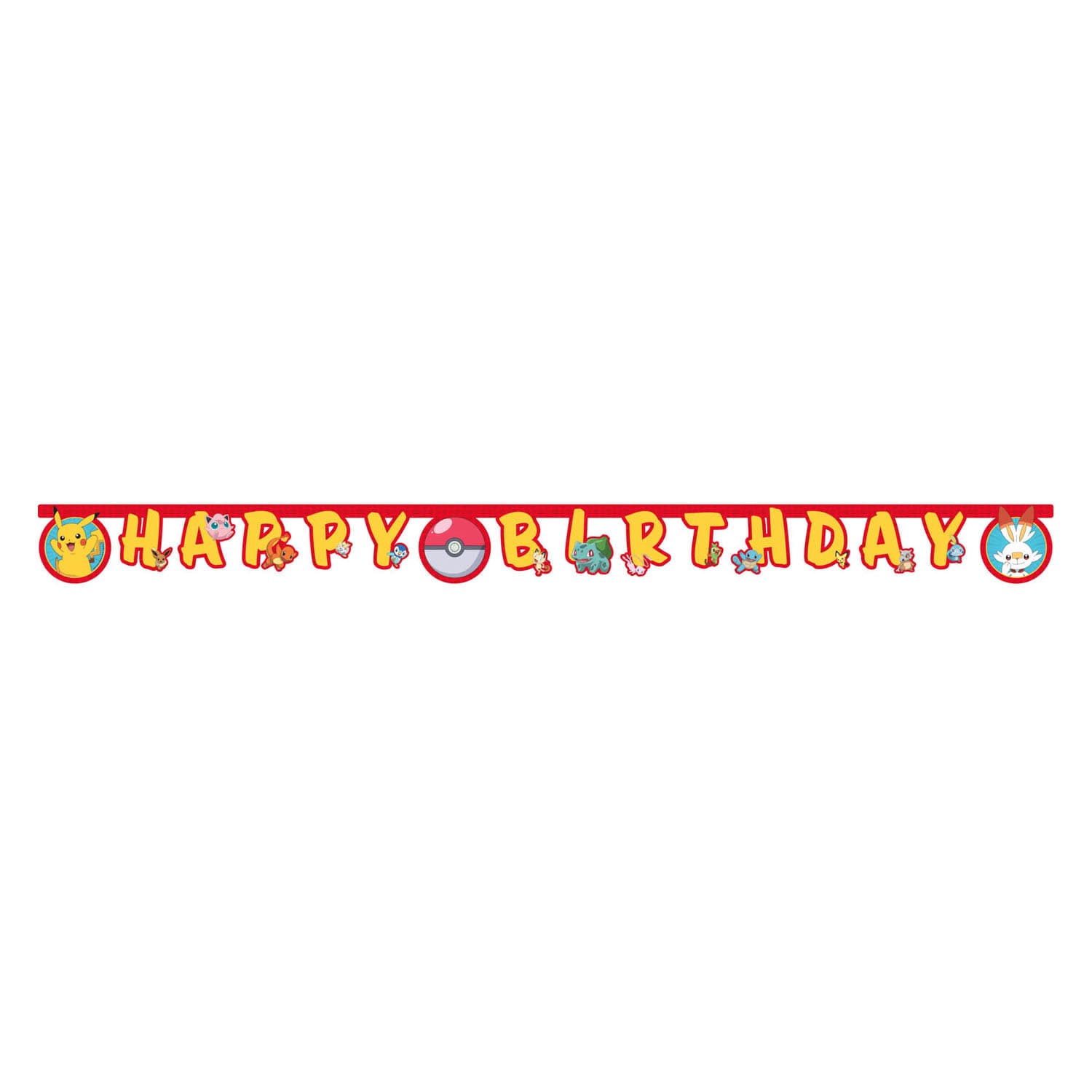 Letter Guirlande Happy Birthday Pokemon