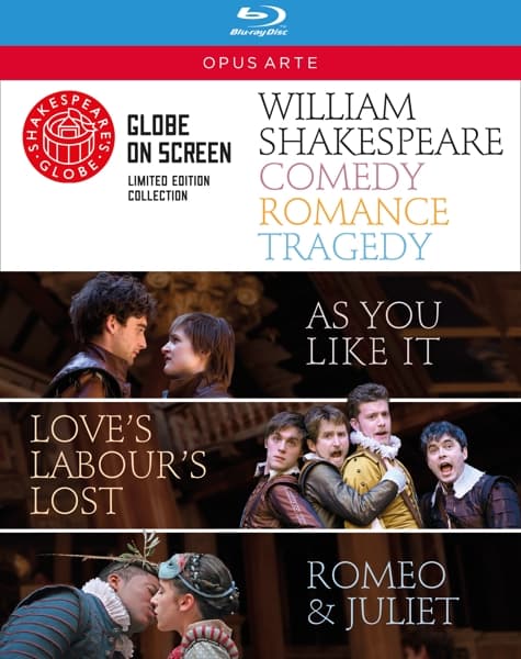 Globe Theatre - William Sheakespeare's Comedy Romance Tragedy (3 Blu-ray)