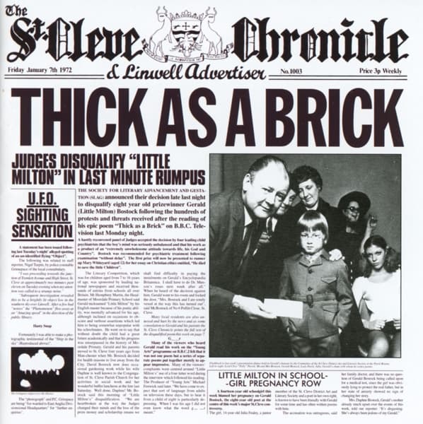 Jethro Tull - Thick As A Brick (The 2012 Steven Wilson Stereo Remix) (CD)