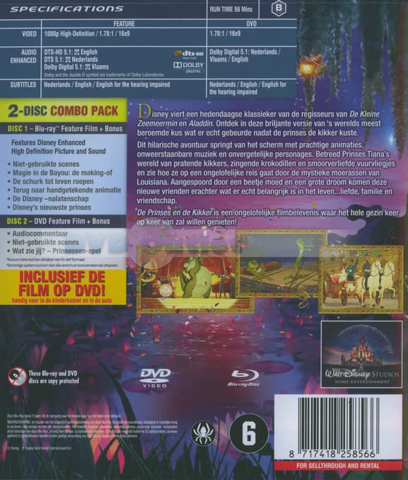 Prinses En De Kikker (Princess & The Frog) (Blu-ray)