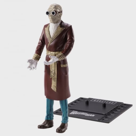 Universal Monsters - Universal Monsters Invisible Man Bendyfig Figurine (Merchandise Collectible)