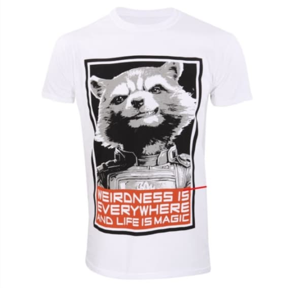 Marvel: Guardians Of The Galaxy - Vol 3 - Red Rocket - White (T-Shirt Unisex Tg. XL)