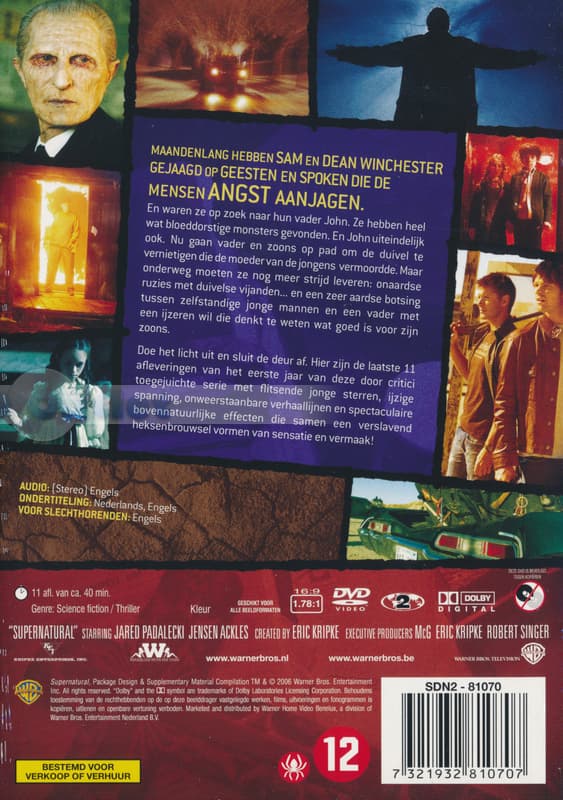 Supernatural - Season 1, Part 2 (3 DVD)