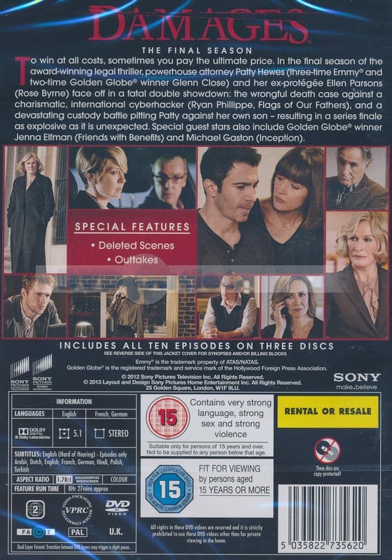 Damages - Season 5 (Import)