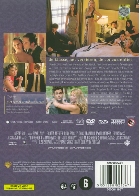 Gossip Girl - Season 2, Deel 1 (3 DVD)
