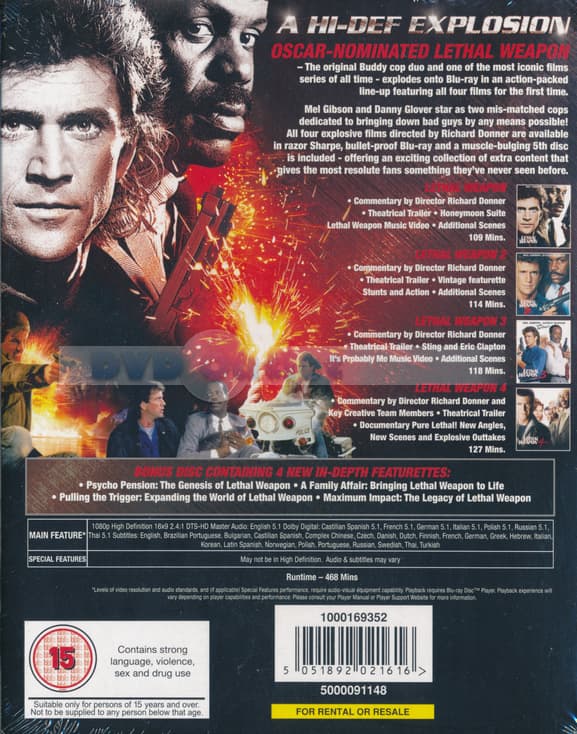 Lethal Weapon 1-4 (Import)
