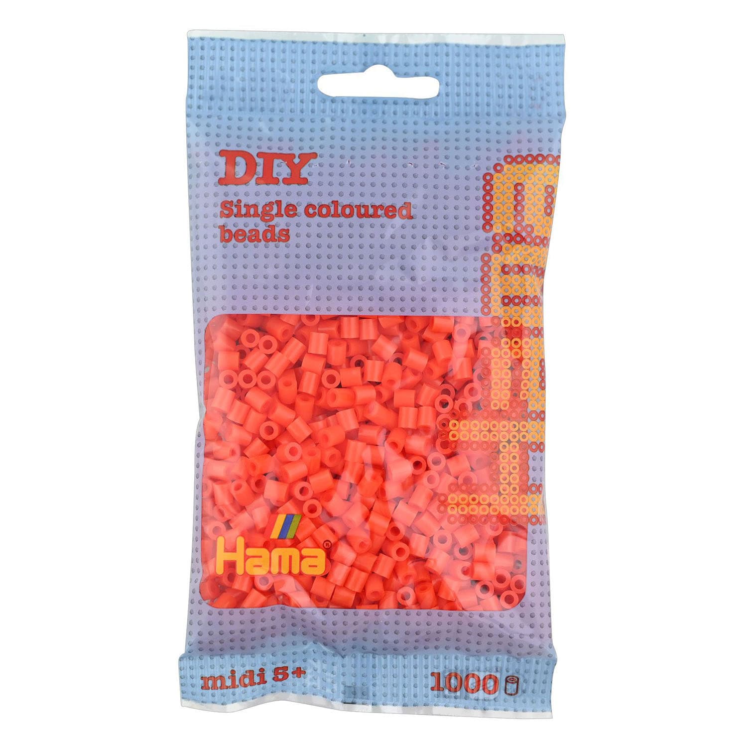 Hama Midi Strijkkralen - Oranje (04), 1000st.