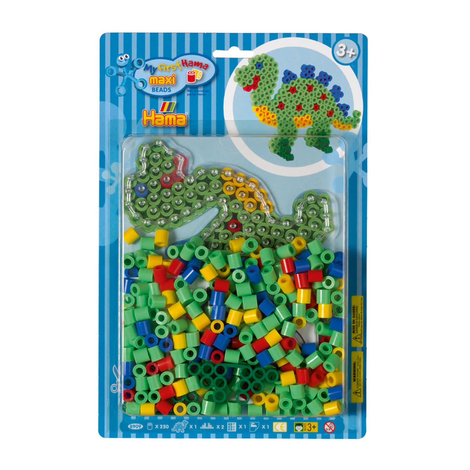 Hama Maxi Strijkkralenset Dino, 250st.