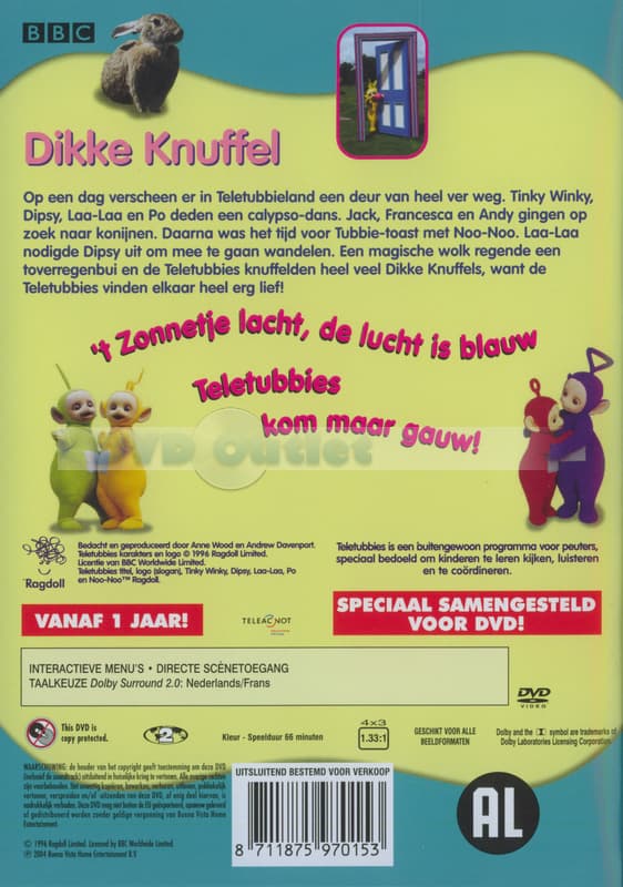 Teletubbies-dikke knuffel (DVD)