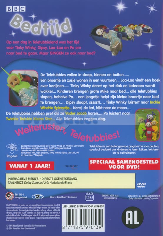 Teletubbies-bedtijd (DVD)
