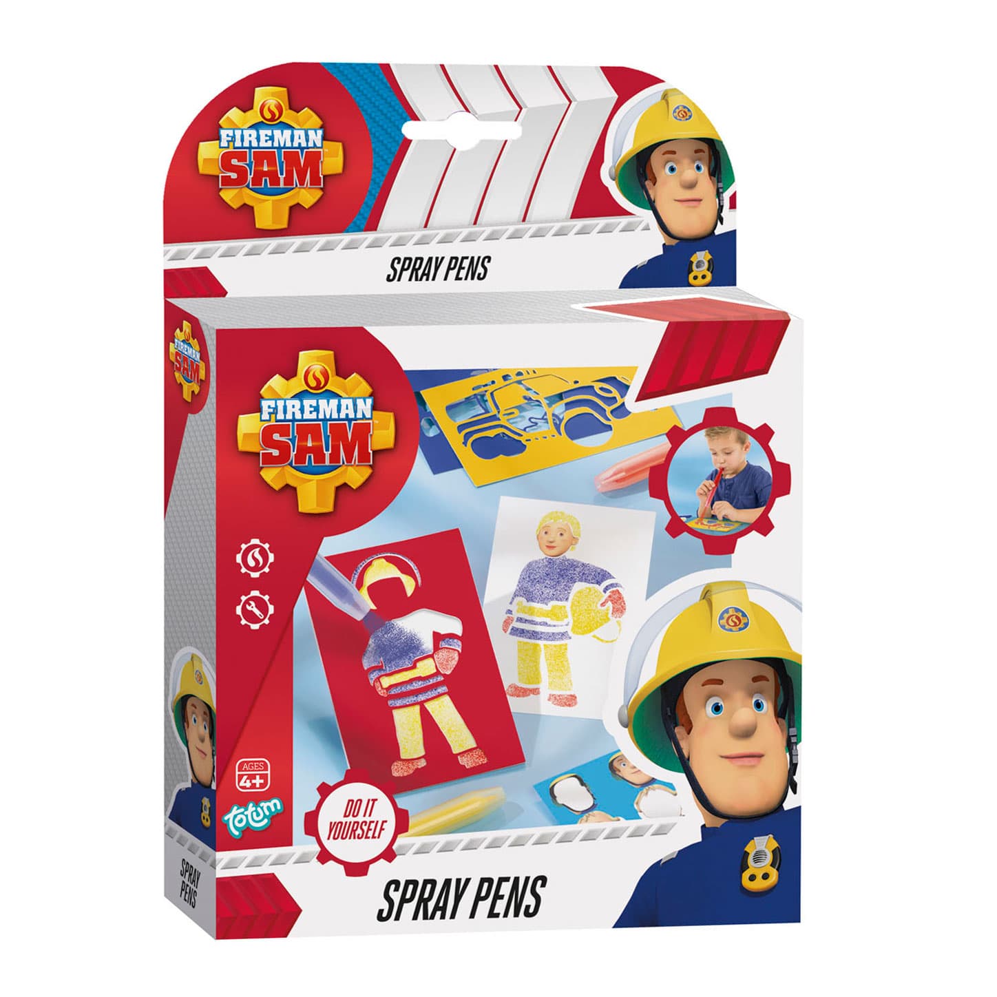 Totum Brandweerman Sam Spraypens - Blaaspenschilderijtjes Maken