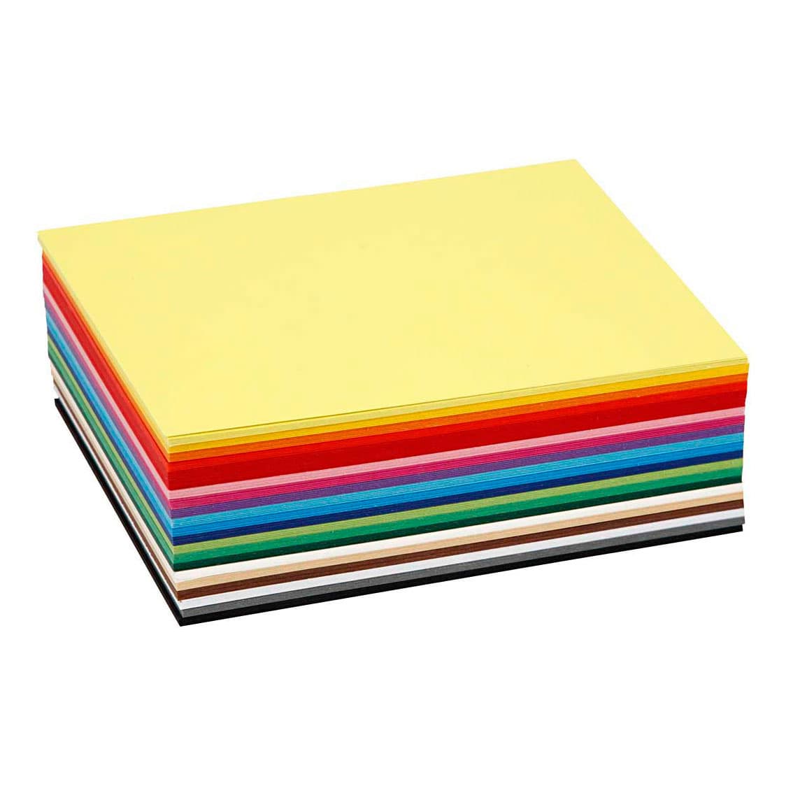 Farbkarton Zum Basteln, A6 105x148 Mm, 180 G, 300 Bl. Sort., Sortierte Farben