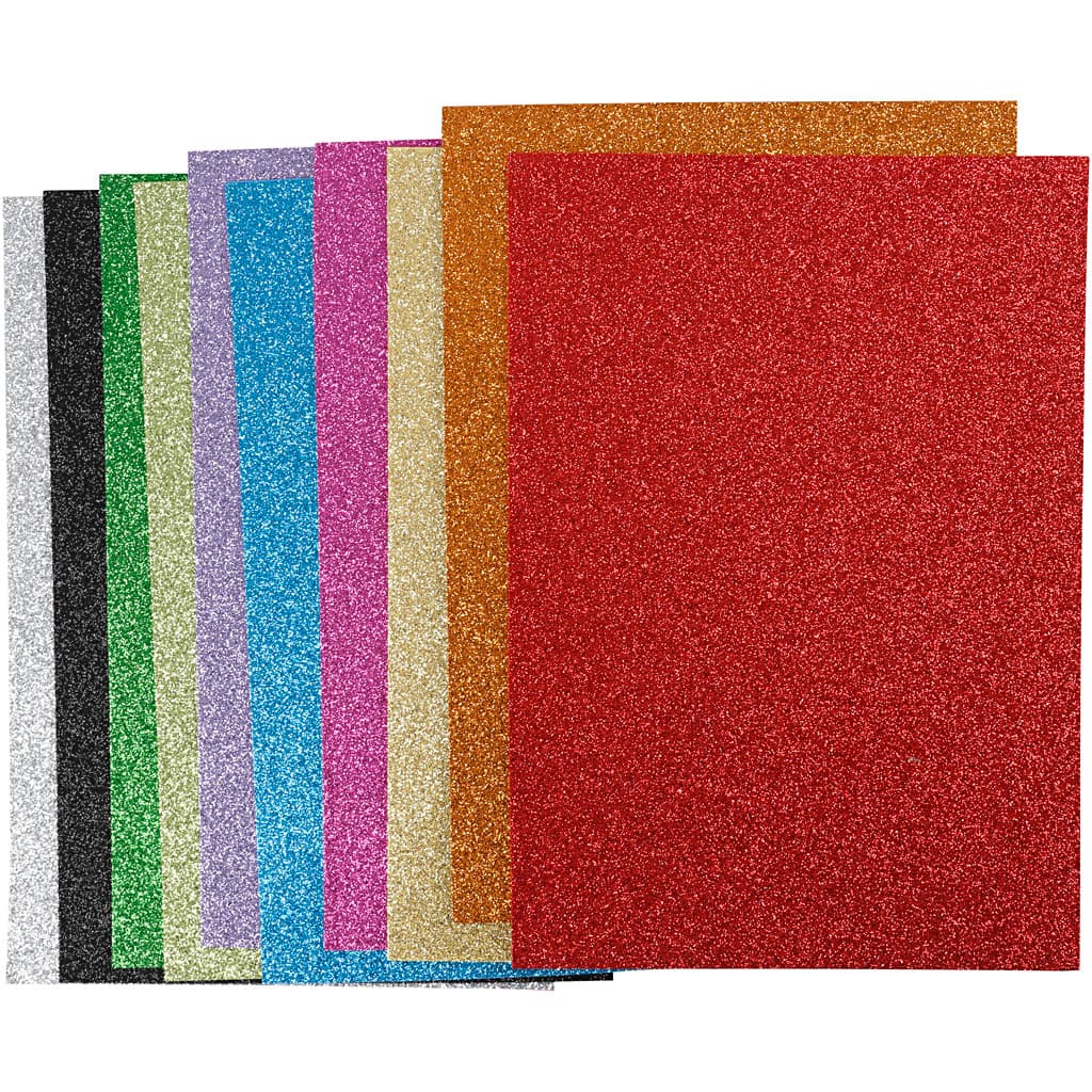 EVA Foam Vellen Kleur A4, 10st.