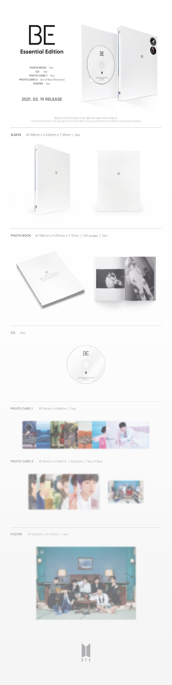 BTS - Be (Essential Edition) (CD) (Special Edition)