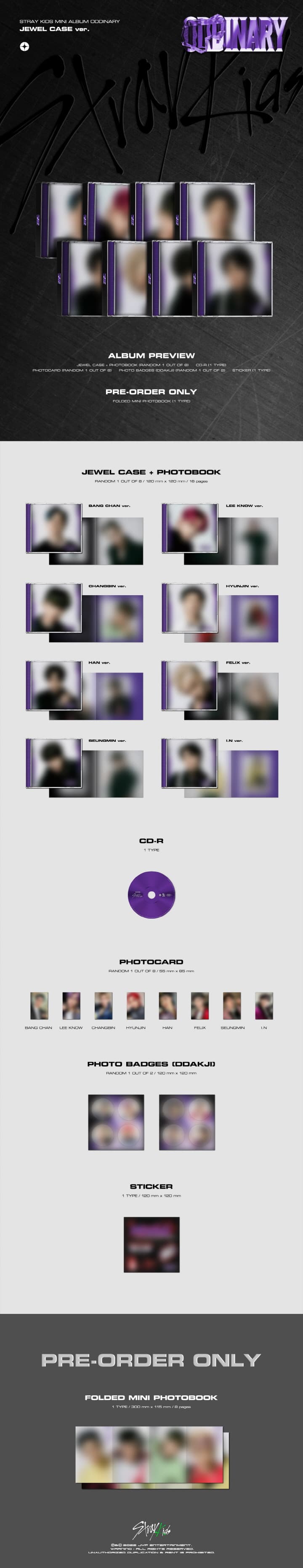 STRAY KIDS - Oddinary (jewel Case Ver.)