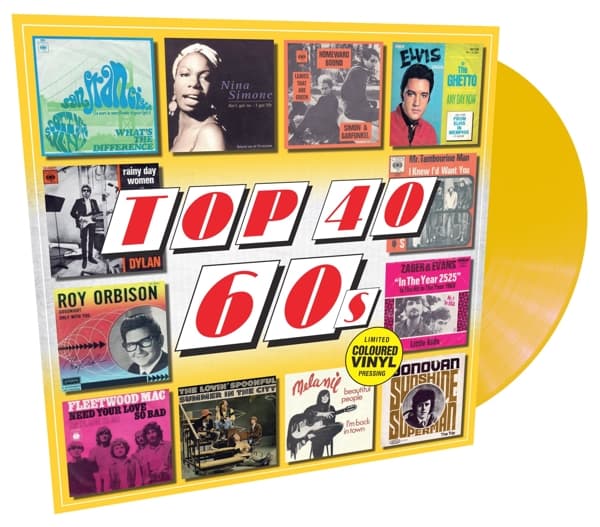 Various Artists - Top 40 60s (LP) (Coloured Vinyl) (Limited Edition)